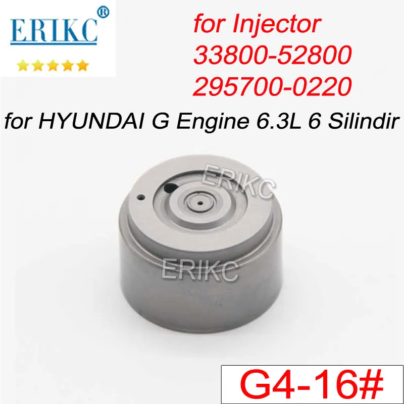 

G4-16# Diesel Fuel Injector G4 33800-52800 295700-0220 Control Valve Plate for DENSO HYUNDAI G Engine 6.3L 6 Silindir Nozzle