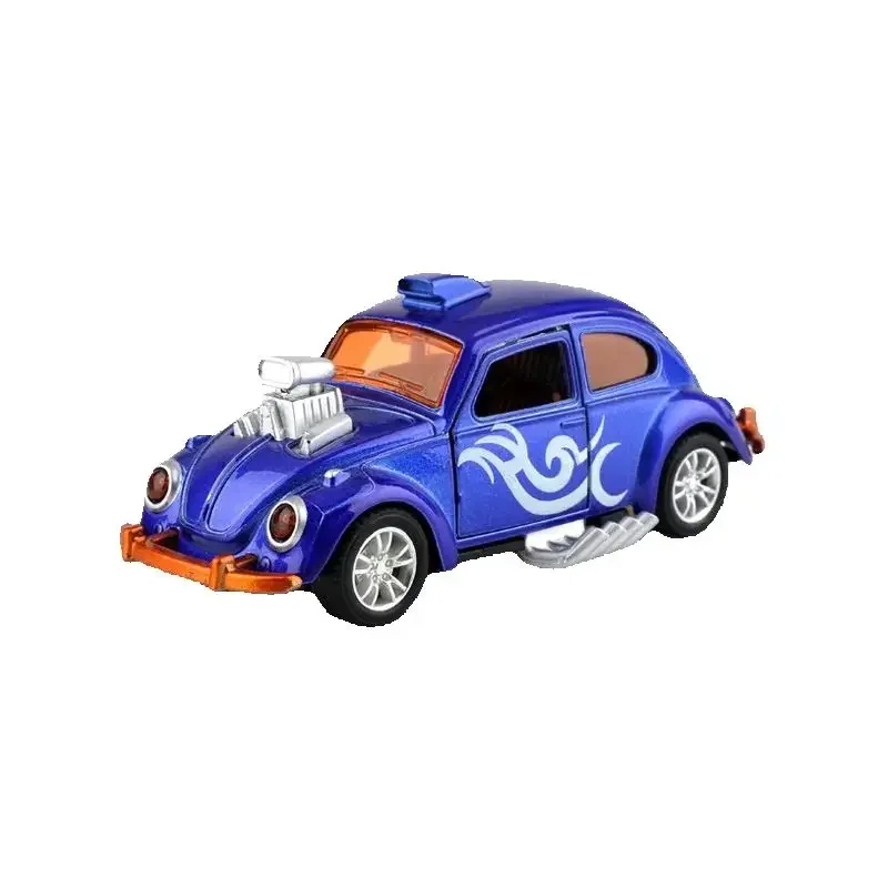 Alloy Reaction Double Door Inert Armor Vintage Car Insect Model Cartoon Cute Toy