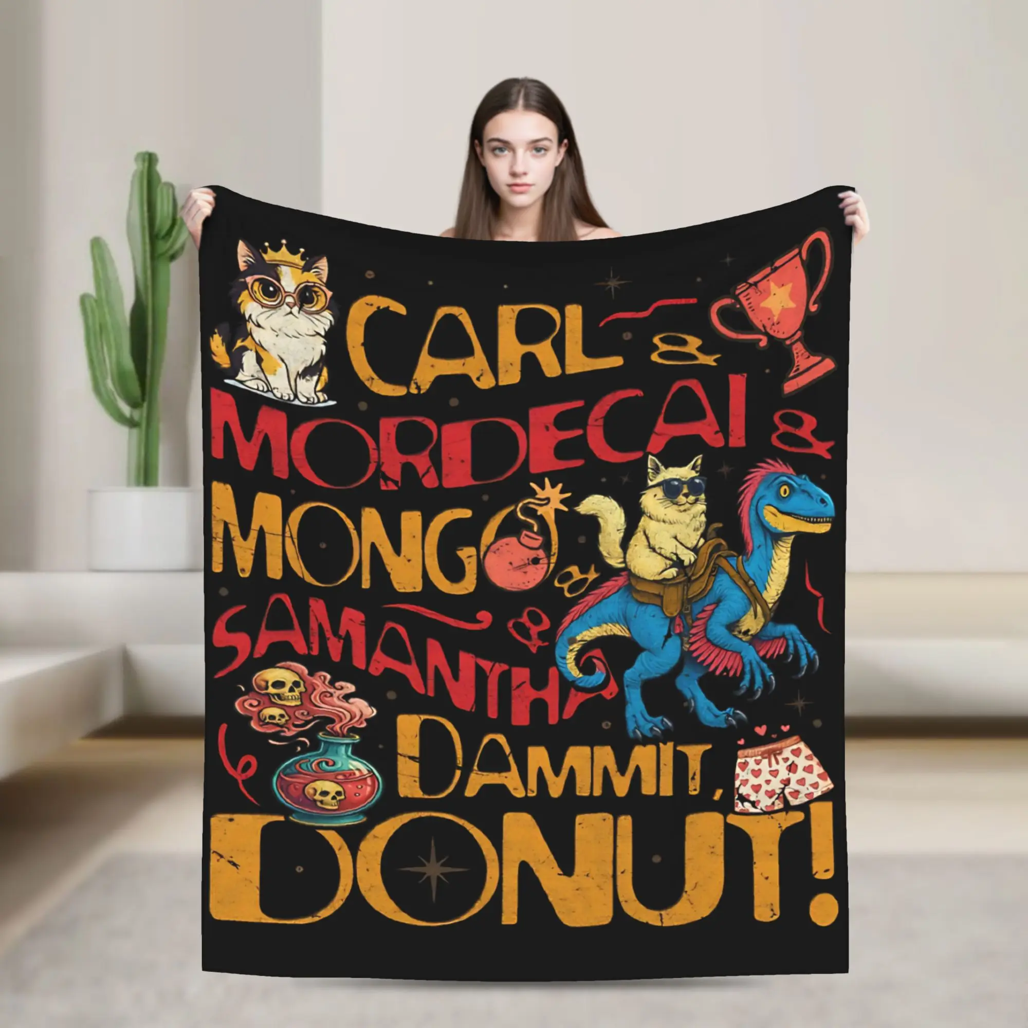 Princess Donut Blankets Velvet Decoration Dungeon Crawler Carl  Lightweight Thin Throw Blankets for Sofa Bedroom Bedding Throws