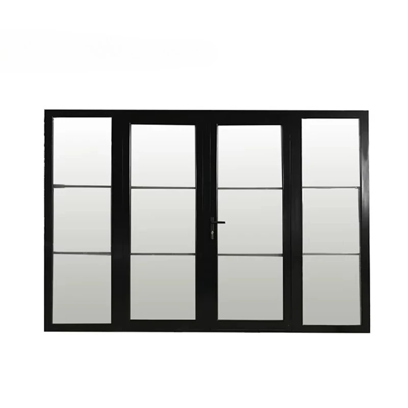 

Modern Commercial Triple Glazed Aluminium Alloy Patio Doors American Glass House Swing Style Glass Door