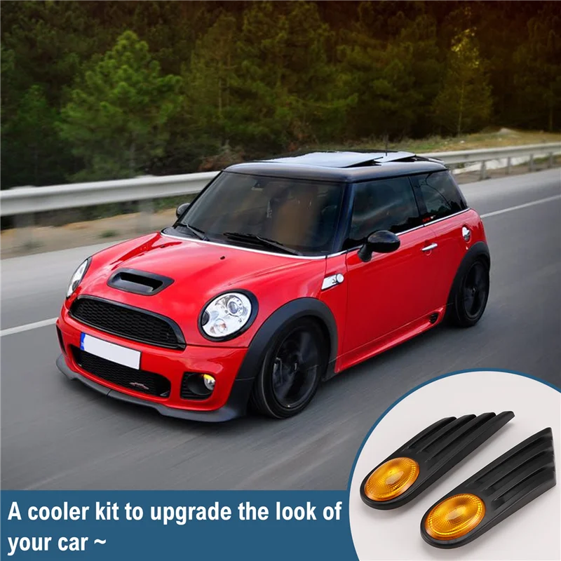 

Plain Car Fender Indicator Light Cover 63132751503 63132751504 For Mini Cooper R56 R57 2007-2013 Side Marker Signal Panel