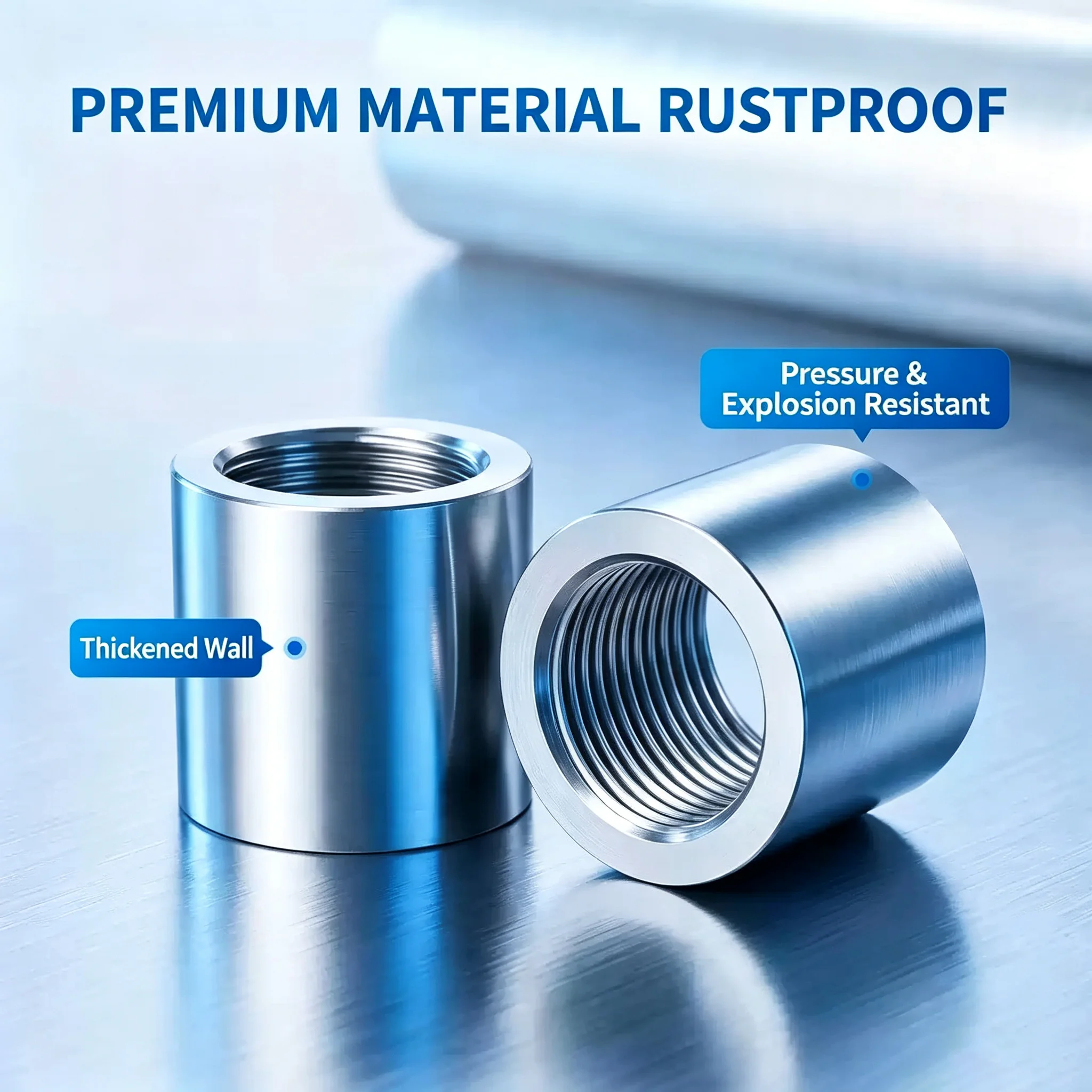 3Pcs high-pressure direct explosion-proof Fitting 1/8 1/4 3/8 1/2 1