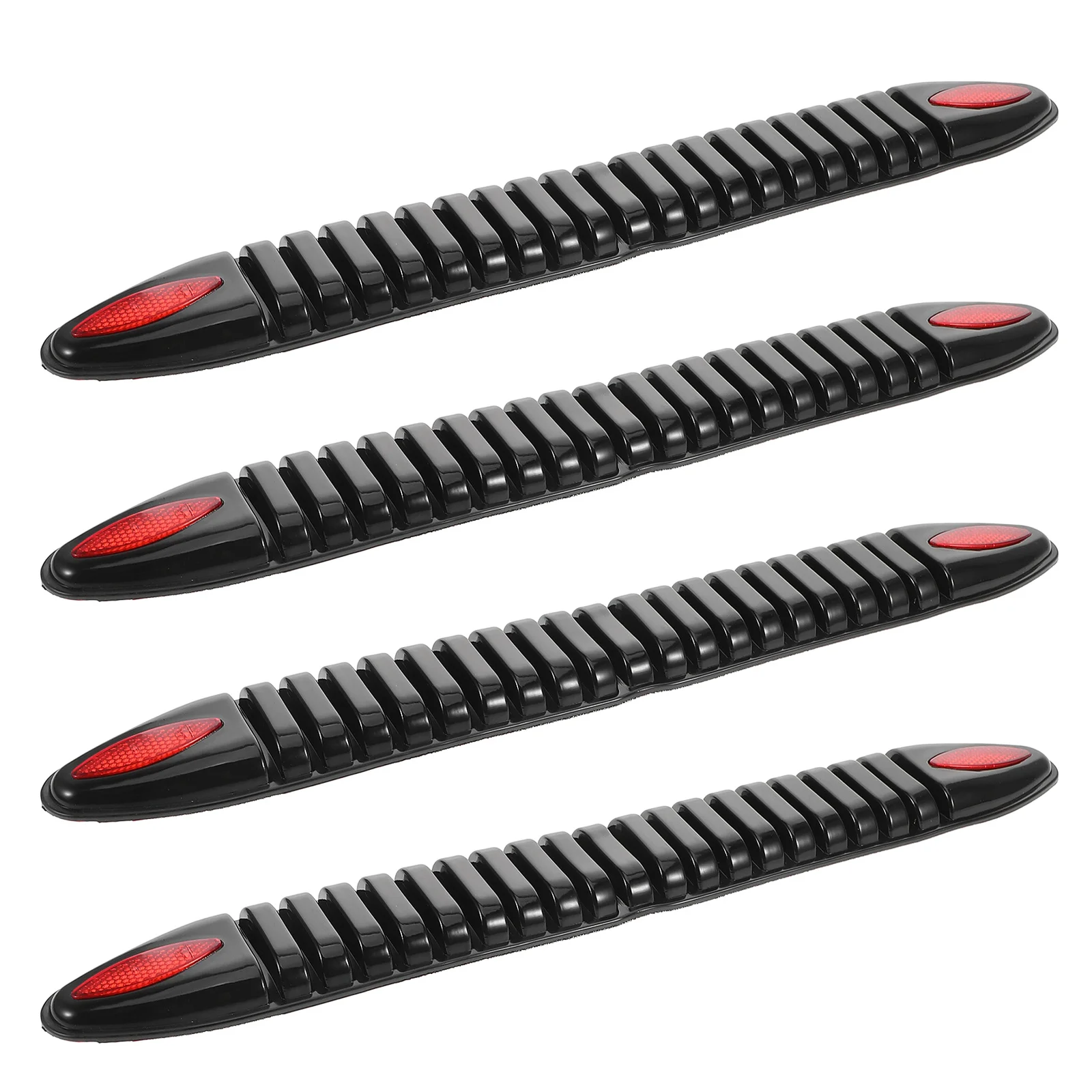 

4pcs Car Anti-Collision Strip Black Pvc Bumper Protector Guard Front Rear Door Edge Scratch Protection Auto Exterior Parts
