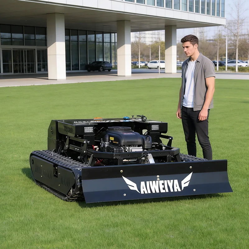 Customized High Output 4 Stroke Lawn Mower Remote Control Lawn Mower For Manor Grass Cutting And Outdoor Landscape Maintenance