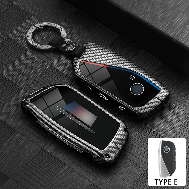 Zinc Alloy Car Key Case for BMW 740Li U06 G81 M3 X1 U11 X7 X5 G05 LCI G09 I7 G70 IX40 XM G60 Series Car Key Box Accessories Man