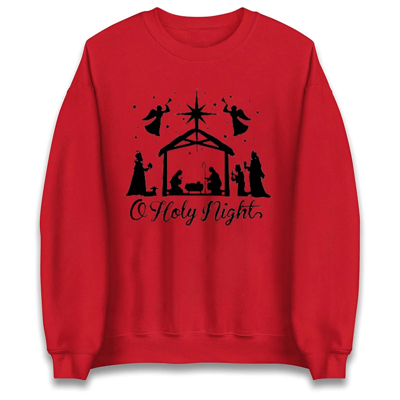 Spoiler Alert He Dies Christmas Jumper Divertente presepe Felpa con cappuccio Umorismo scuro Felpa natalizia Regalo religioso Christ Jumper