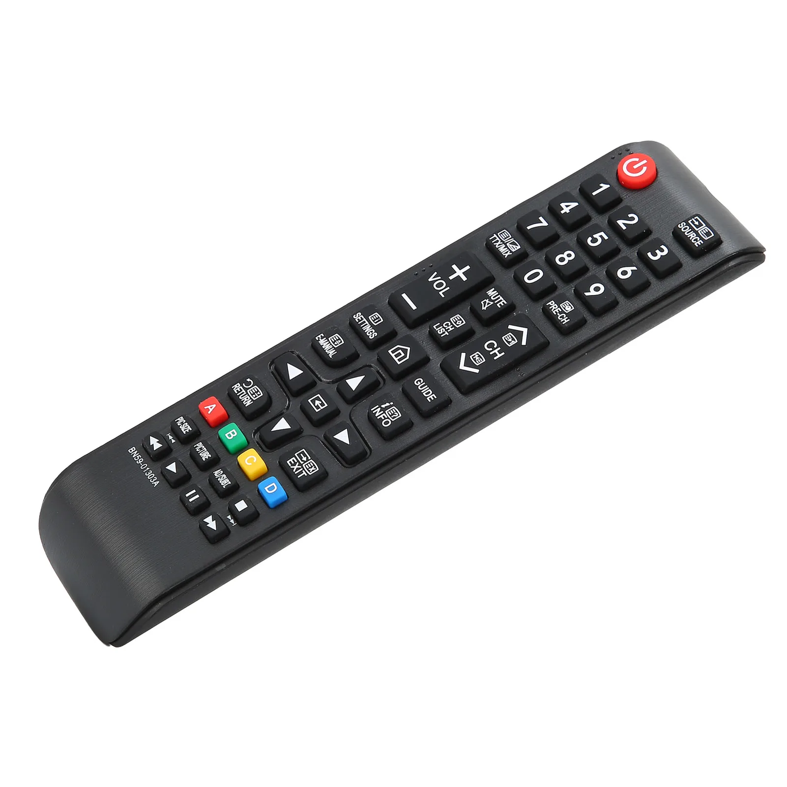 TV Remote Control Black Simple  TV Controller Easy To Grasp and Control 10 Meters/33 Feet No Complicated  for TV