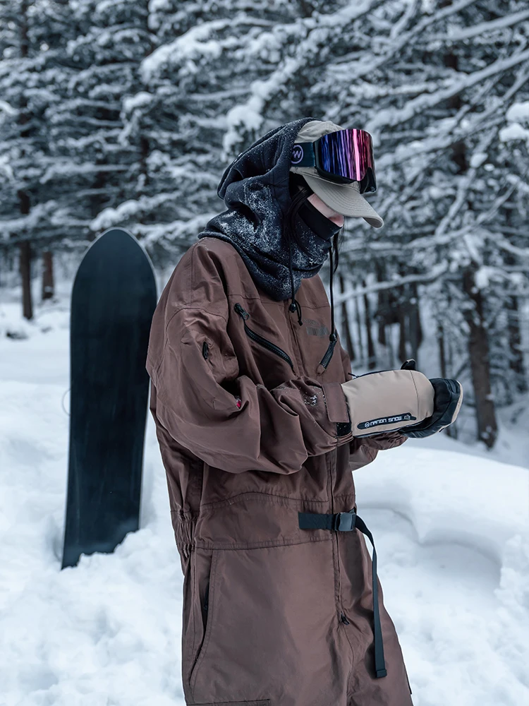 LMM بدلة تزلج شتوية فضفاضة مفردة ومزدوجة جديدة مقاومة للماء سميكة