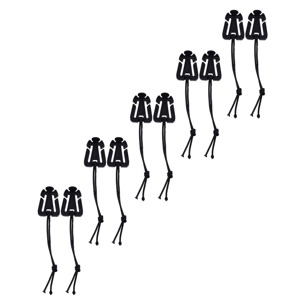 

10pcs Webbing Buckle Lightweight Elastic Hooks for Backpack Camping Climbing Outdoor Accessories Strap Clips Organizer