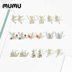 2024 New Tinkerbell Stud Earring Little Fairy Epoxy Jewelry Resin Acrylic Earrings Handmade Gifts Fan