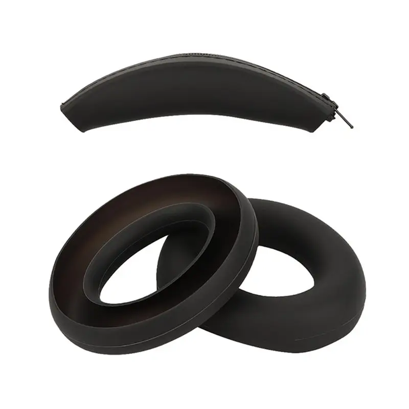 Almohadillas para los oídos de buena calidad para auriculares Anker Soundcore Space Q45/Life Q30 Q35, funda protectora de silicona, orejeras, piezas de reparación de diademas A