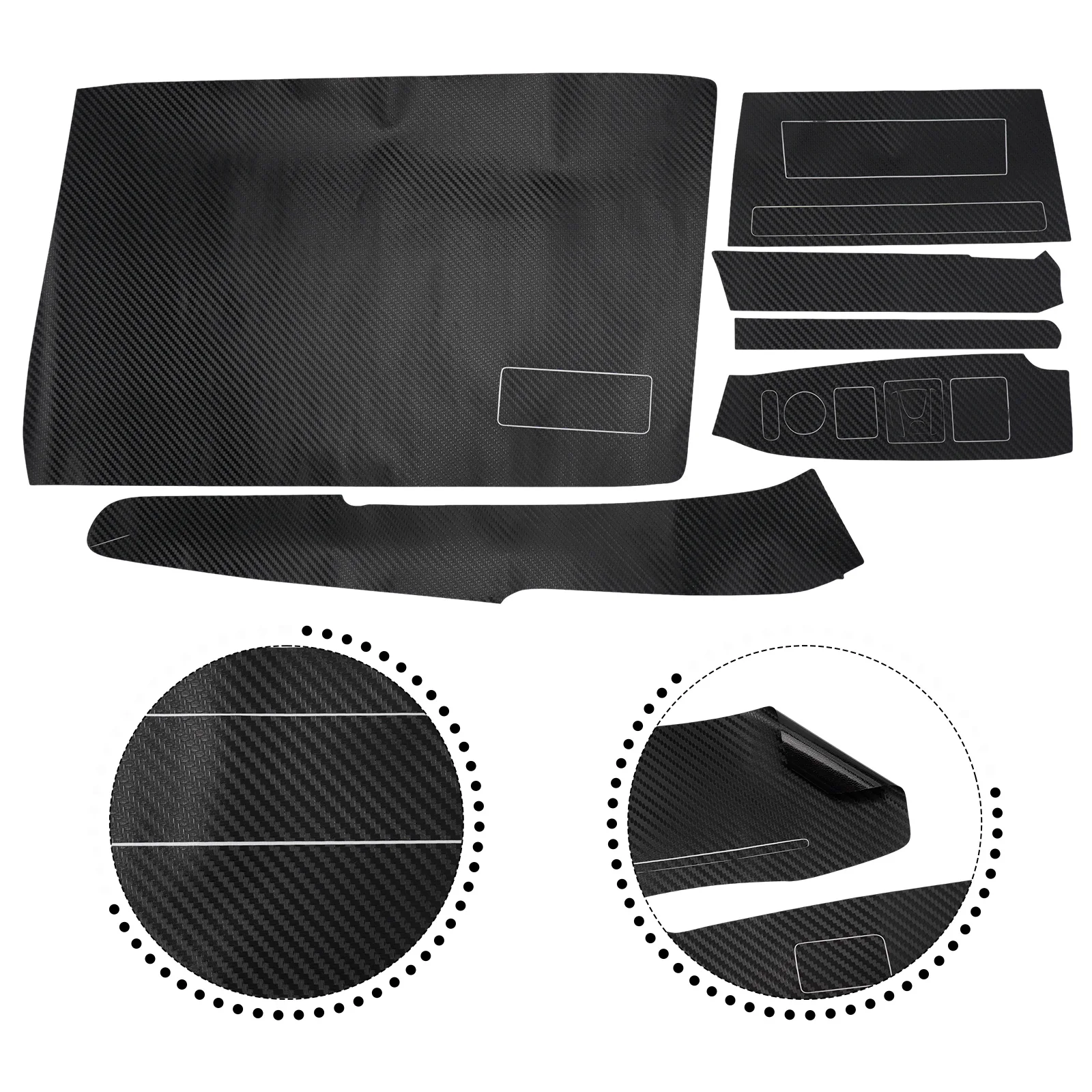 

Car Interior Stickers decor Carbon Fiber Style Cover High Quality PVC Practical Professional Protection Practiacl