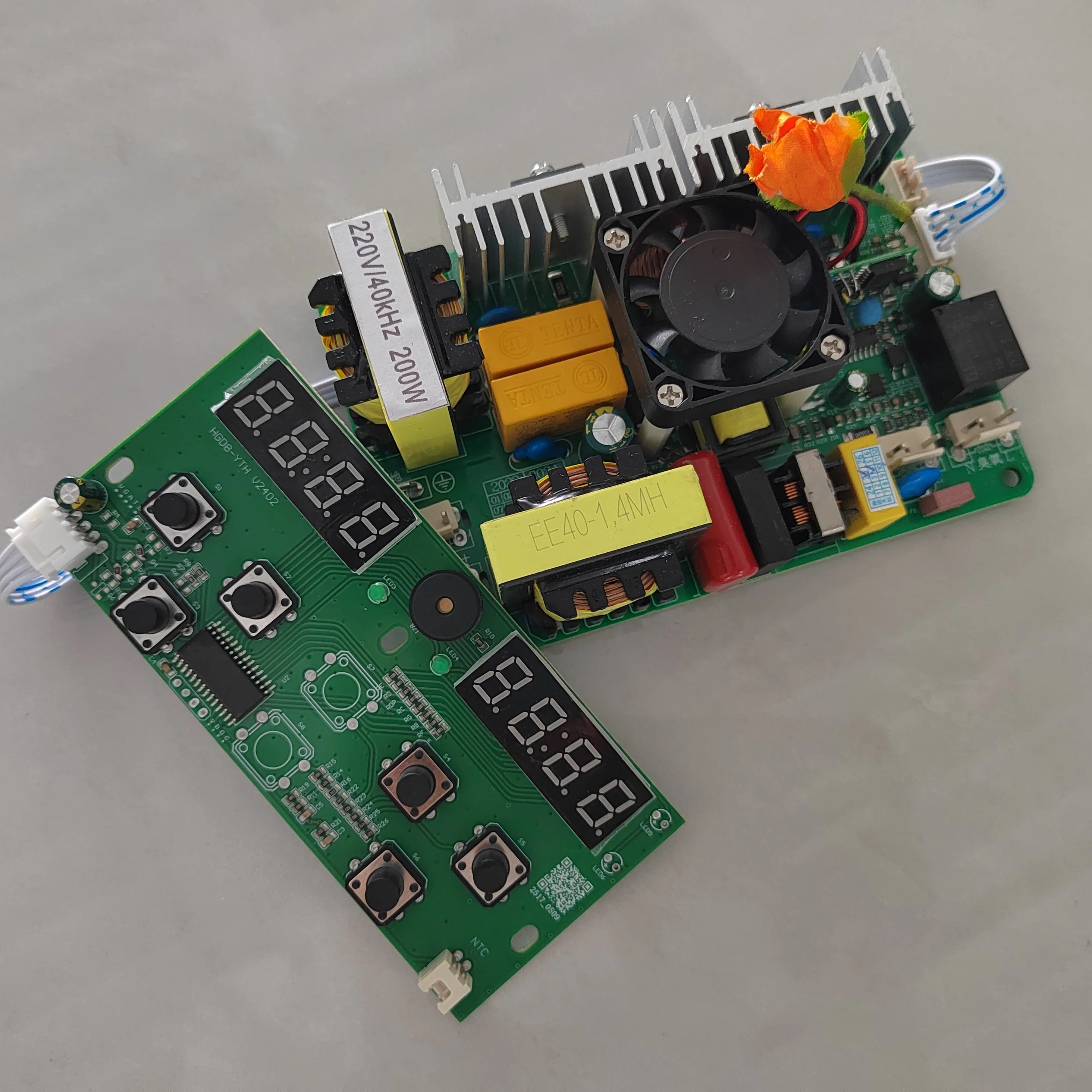 PCB del generador ultrasónico de 28K o 40K 100W-240W con temperatura y temporizador para lavavajillas ultrasónico