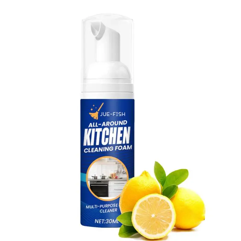 30ml Kitchen Effective Grease Cleaner Bubble Cleaner Foaming Heavy Oil Stain Cleaner Smoke Machine Cleaning Bubble Spray