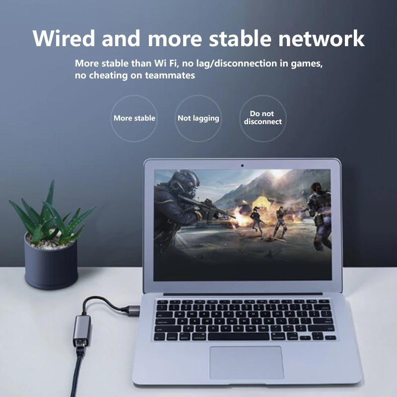 100/1000Mbps USB Wired USB TypeC Ethernet Adapter For MacBook PC Windows XP 7 8 10 Android USB Lan Internet Cable Accessories