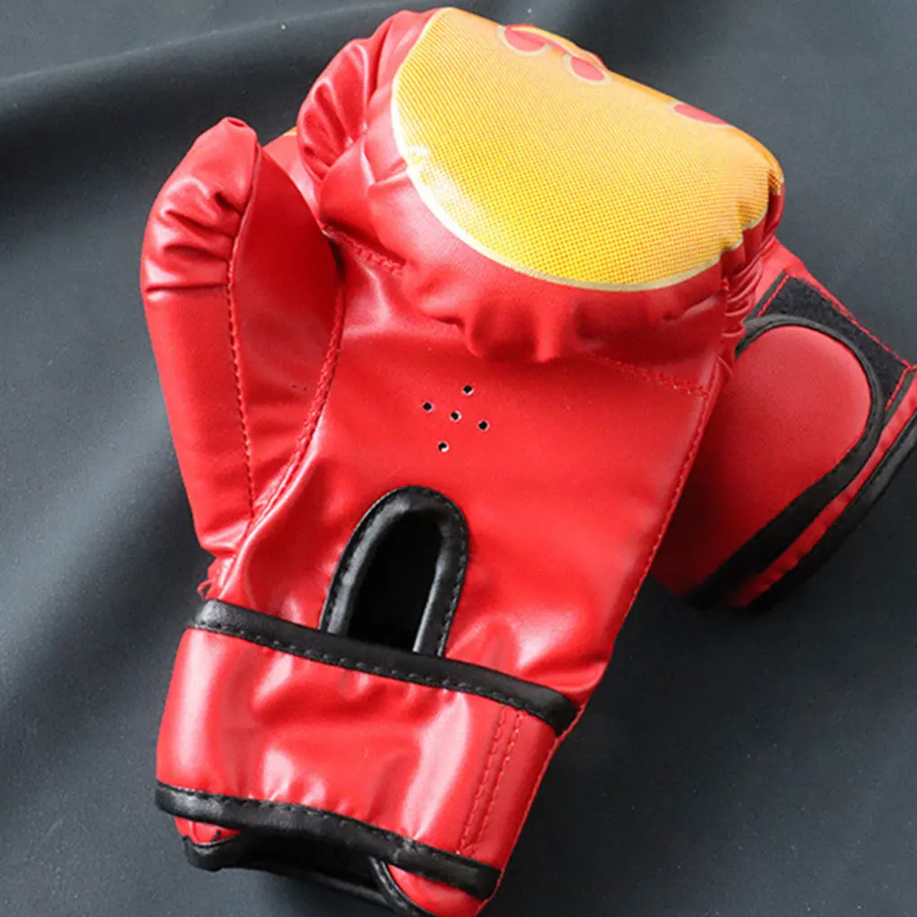 2pcs PU Sparring Boxing Gloves With Full Wrist Support Professional Box Training Gloves