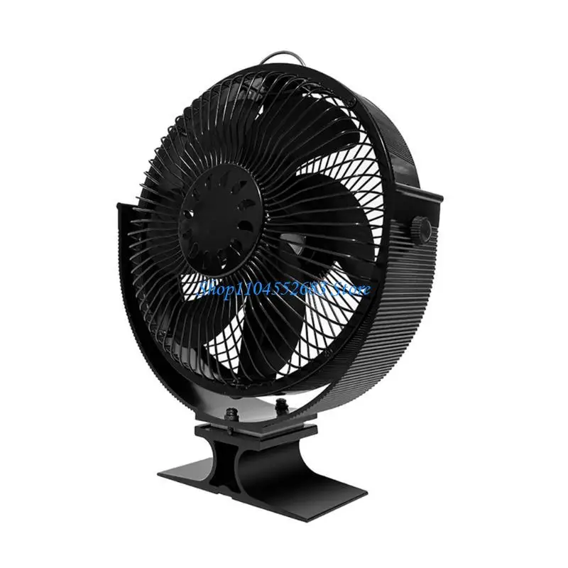 

Y6GD Efficient 6Blade Heat Powered Stove Fan Cover Optimize Heat Distribution in Home