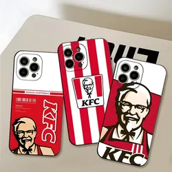 Fashion Grandpa KFC Logo Phone Case luxury Design for iphone 15 Pro 14 Pro Max 12 Mini 11 13 Xr X Xs 6s 7 8 Plus Back Cover