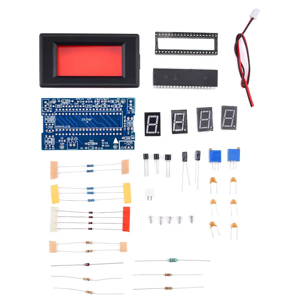 ICL7107 thermometer DIY Kit Parts DC 5V Digital temperature sensor Module e-learning training production welding exercise parts