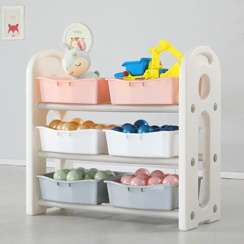

-Children's Toy Storage Rack Living Room Household Storage Rack Infant Storage Cabinet Baby Clothes Finishing Cabinet