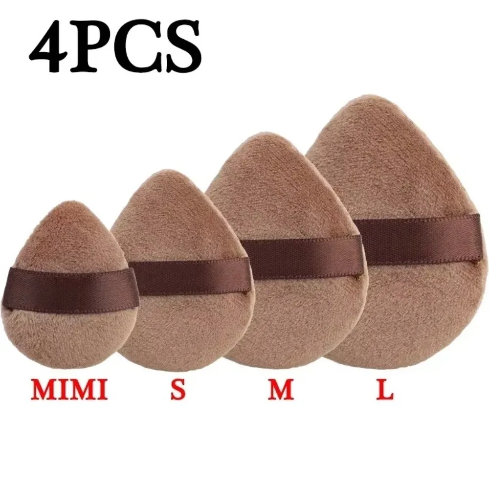 4/8 stuks draagbare professionele cosmetische poederdons droog en nat gebruik superzachte vingerbladerdeeg mini comfortabele schoonheidshulpmiddelen