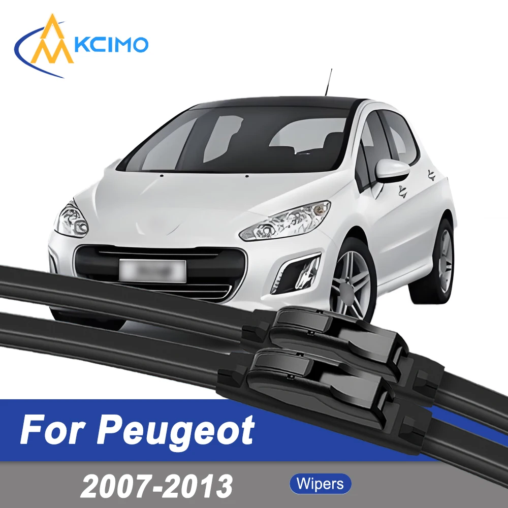 

Premium Rubber Durable Silent Windshield Wiper Blades 2pcs for Peugeot 308 T7 2007-2013 Front Wiper Blades Set