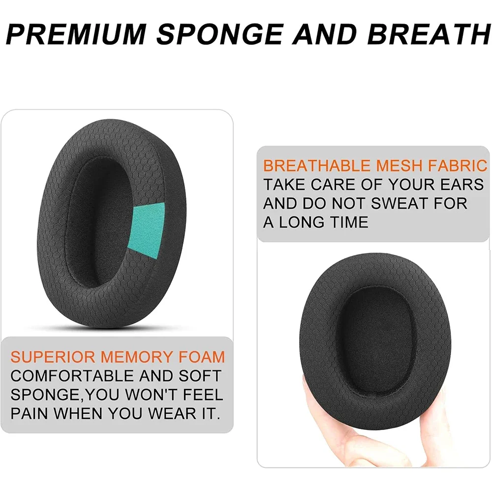 Wymienne nauszniki do słuchawek Sennheiser pasują do HD4.50BT/ HD4.50/ HD4.50BTNC/ HD458BT/ HD450/ HD450BT poduszka nauszna zestawu słuchawkowego