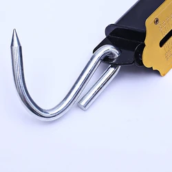 Fishing Scale with Marking Scale Hanging Hook Scale Portable Mechanical Luggage Scale 12/50kg for Household Yellow