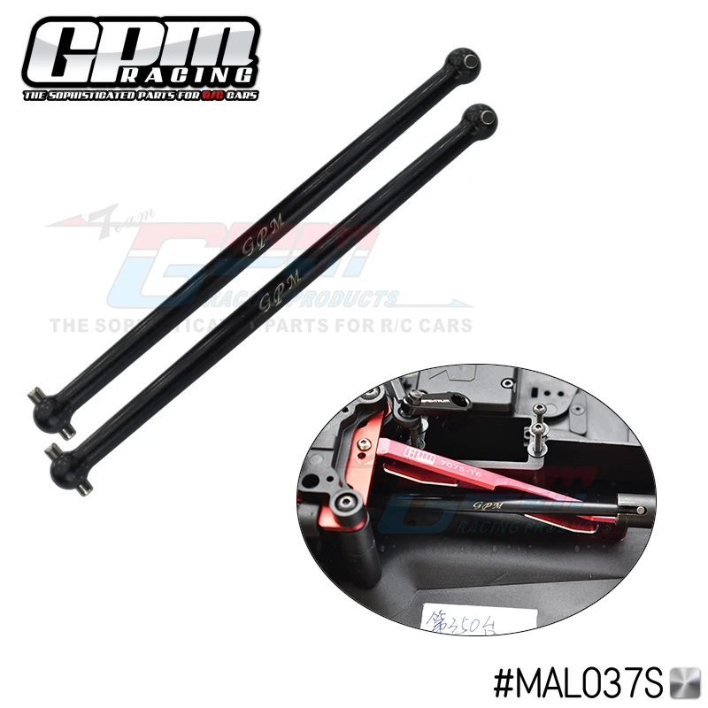 GPM Parts Steel Central Dogbone Drive Shaft AR310472 for ARRMA LIMITLESS V2 ARA7116V2 1/7 RC SPEED BASH ROLLER Car Accessories