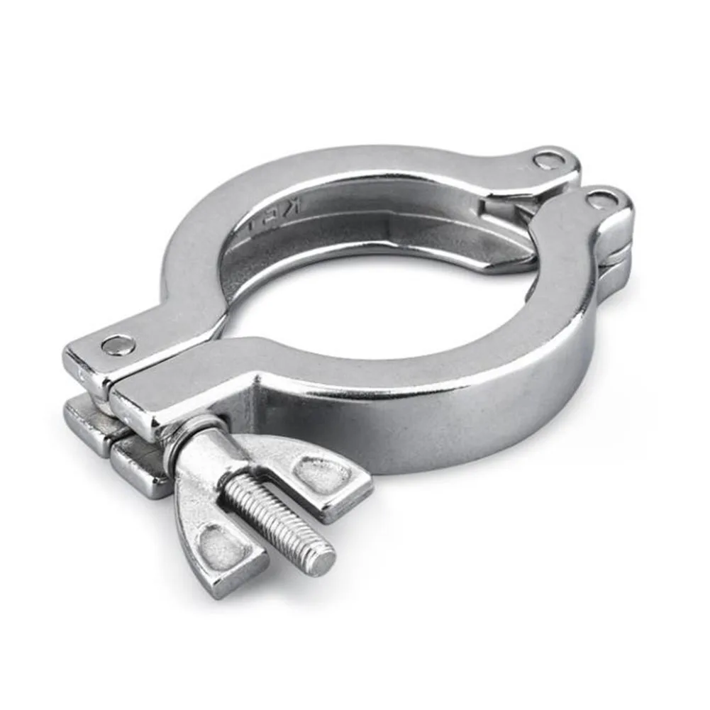Industrial Aluminum Alloy Vacuum Clamp KF16KF50 with Bracket and Rubber Ring Ensures Secure Fixing and Optimal Performance