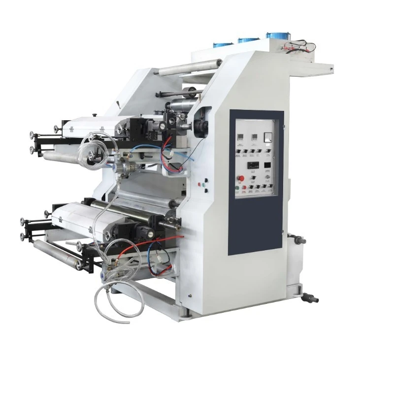 2 Color Kraft Paper Bag Printing Machine Web Printing Stacking Flexographic Printing Machine