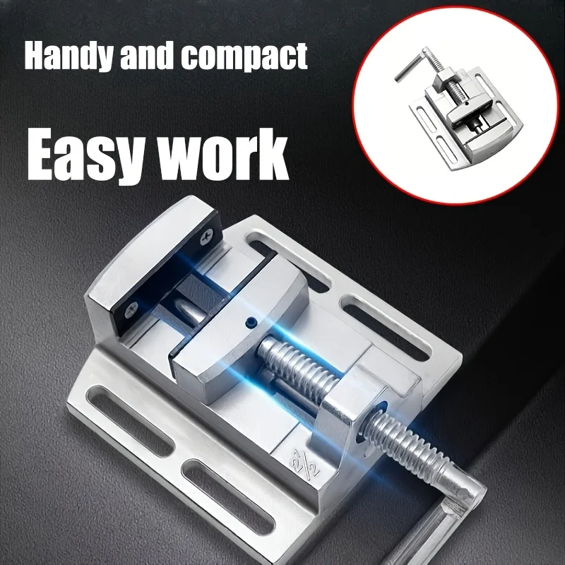 With Spring Mechanism Lightweight Aluminum Alloy 6.35 Cm Flat Clamp Fixture Drill Presses Durable Metal Manual Horizontal Clamp