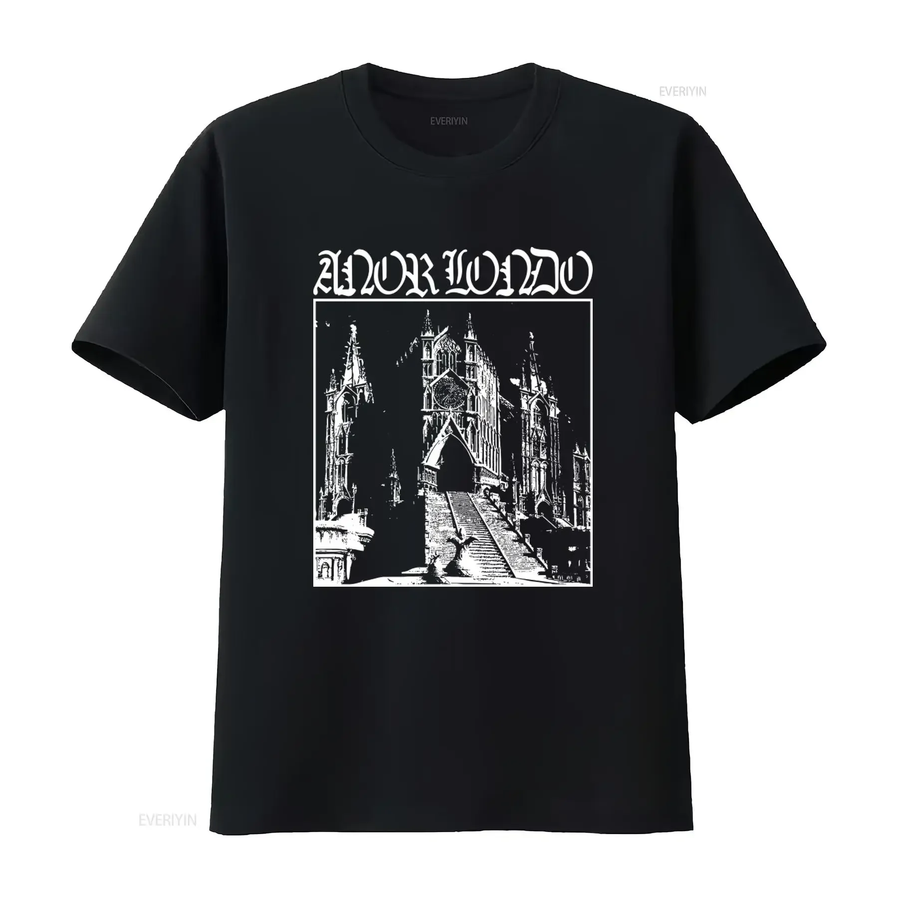 Dark Souls Anor Londo Gothic Cathedral Design T Shirt for Men Premium Quality Print vintage Washed designer clothes fashion