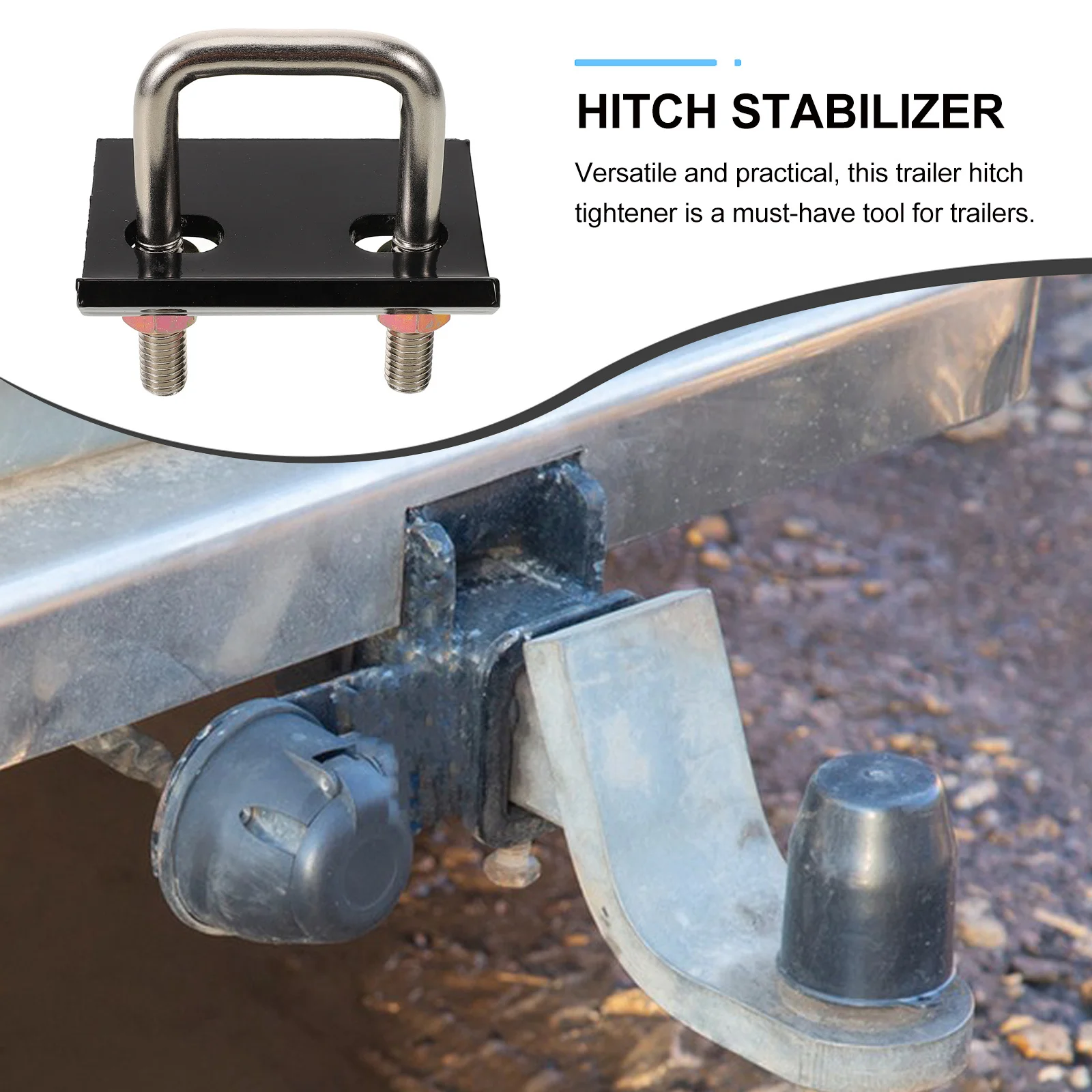 

Hitch Tightener Anti Rattle Stabilizer Heavy Duty Steel Trailer Hitch Mount Rv Towing Attachment Accessory Noise Reduction