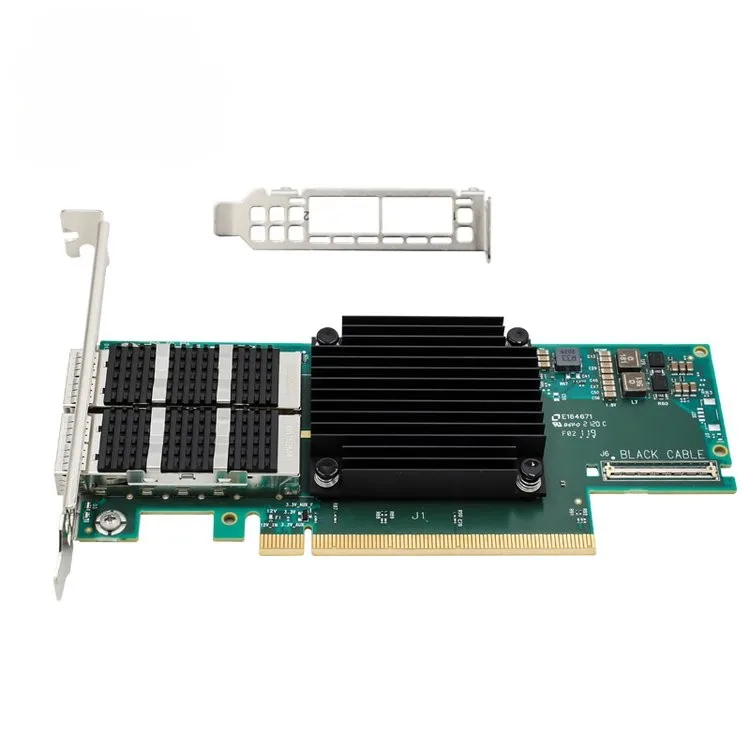 

Mellanox MCX653106A-HDAT Dual Port 200GbE PCIe 4.0 HBA Card, InfiniBand & Ethernet VPI for HPC & AI Servers, RoHS Certified
