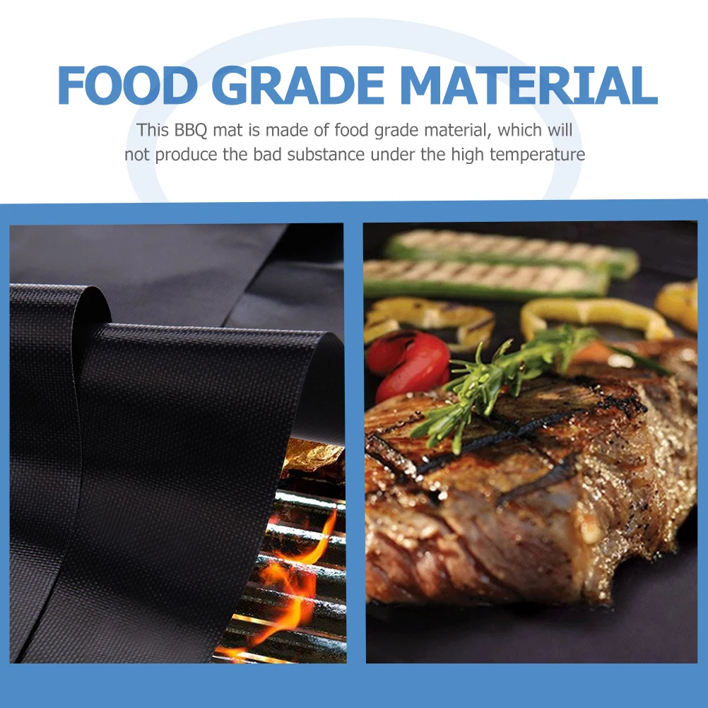 

Гриль-гриль, коврик для выпечки, огнестойкие аксессуары для барбекю, черная антипригарная сетка