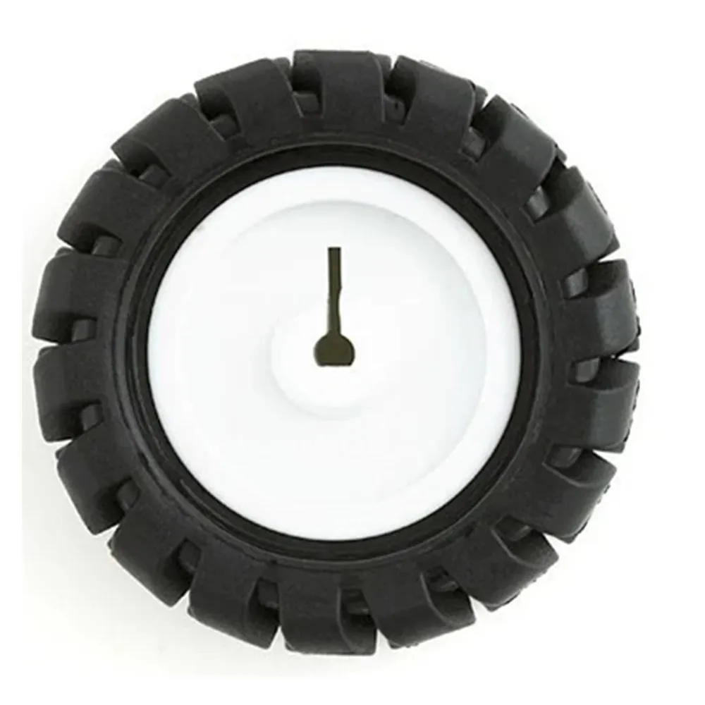 Roda de borracha do modelo do trole dos acessórios 44mm do robô do pneu da d-linha central com motor da redução n20