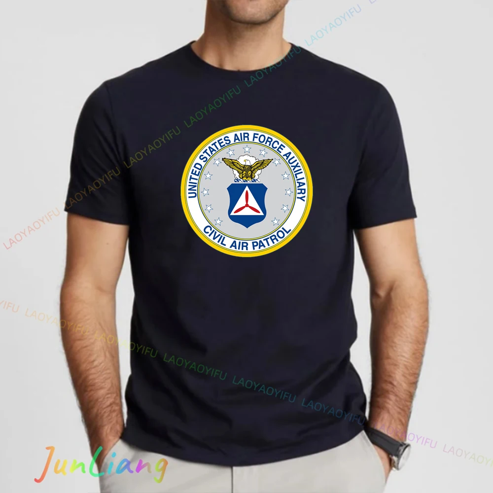 USAF Military USA 100% Cotton New Usaf Logo Cool Us Army Force Marines Men's Clothing Original Mens T- Shirts Graphic Tee Y2k