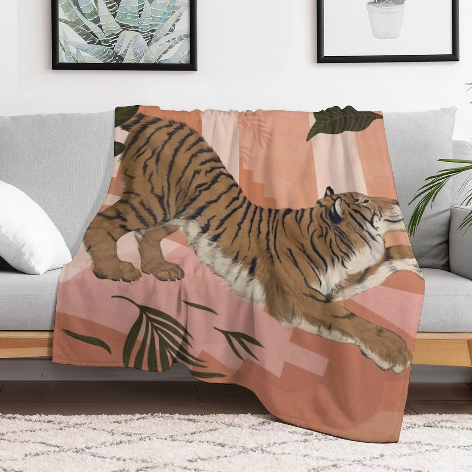 

Easy Tiger Throw Blanket Bed covers christmas gifts Vintage Blankets