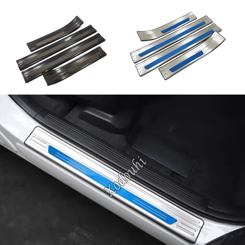 

Stainless Steel Car External Sill Scuff Plate Door Pedal Cover For Honda CRV CR-V 2023 2024 Auto Threshold Strip Accessories