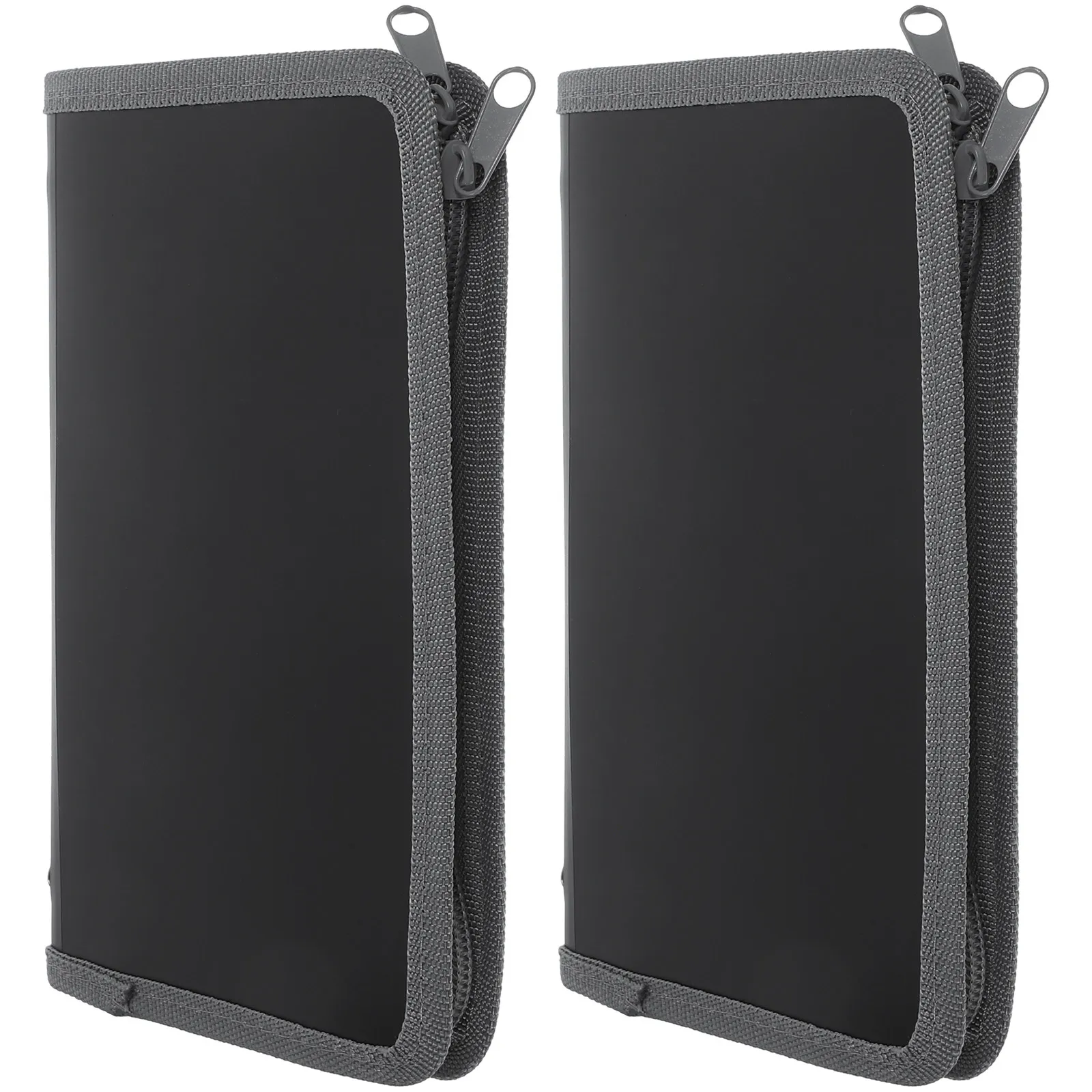 

2Pcs Accordion File Folder Large Capacity Multi-Layer Receipt Organizer Plastic Document Storage Bag Office Travel File