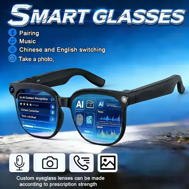 Round-Frame Recording Sunglasses Translating Camera Wifi Wir