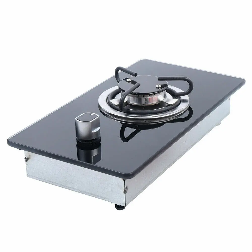 1.8KW LPG موقد غاز الفولاذ المقاوم للصدأ الزجاج المقسى أعلى المدمجة RV طباخ للمطبخ التخييم في الهواء الطلق #4