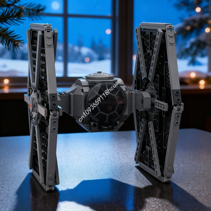 

456pcs MOC TIE Fighter Updated Star Battle Model Building Blocks Architecture DIY Christmas Gift Idea Toy Education Birthday
