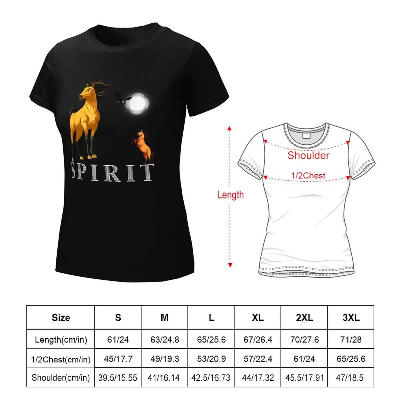 Spirits Stallions of the Cimarrons T-Shirt Female clothing tees Woman fashion