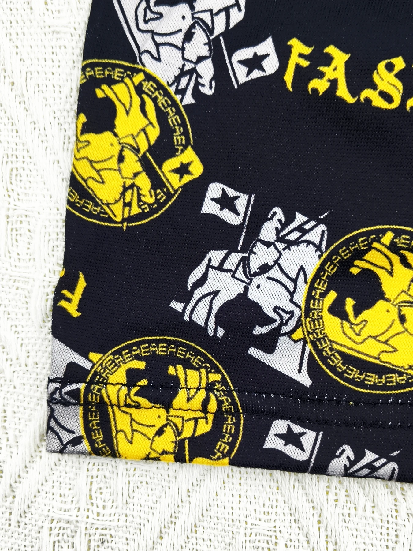 Men's 4-Pack Polyester Boxer Briefs - "AGAG" & "ACNICE" Logo Waistband, Artistic Print Underwear Set