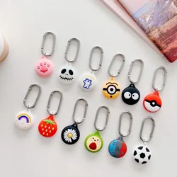 Cute Cartoon Soft Silicone For Airtag Case Protective Silicon Cover For Apple Airtags Holder KeyChain Shell Air Tag Tracker