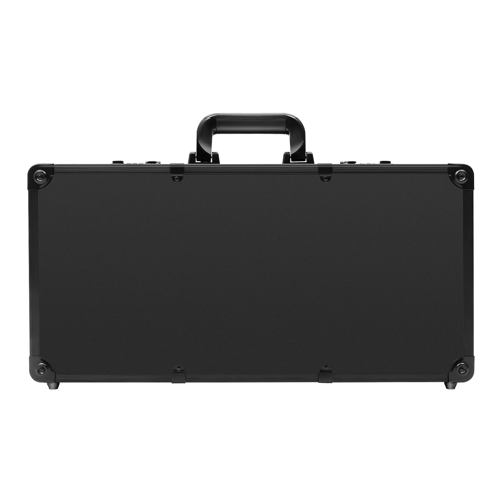 Rectangular Professional Barber Carrying Case Aluminum Alloy ABS Electroplated Craft No Assembly Required 10KG Load Capacity Portable Hair Stylist Tool Storage Box Salon Barber Tool Travel Case For Clippers Scissors Hairdressing Supplies