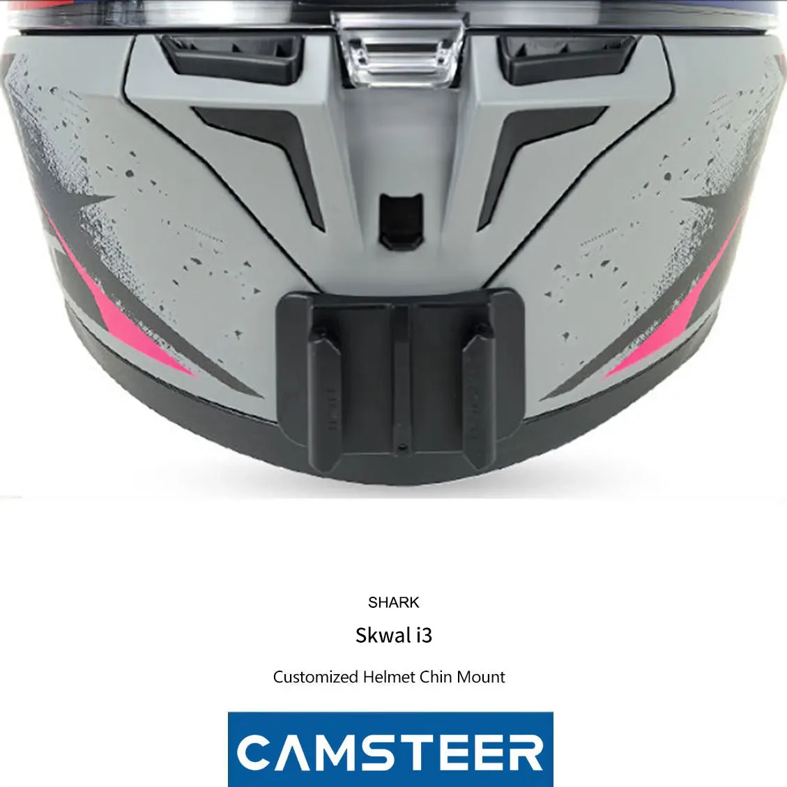 Custom Chin Mount for Shark Skwal i3 & D Skwal-3 Helmet for DJI Action 5Pro GoPro Hero13 12 11 insta360 X4 Ace Pro2 go3 Camera