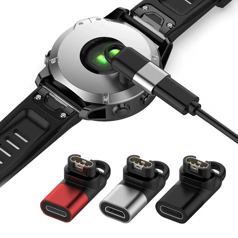 مايكرو USB/IOS/نوع C مهايئ شاحن ل Garmin Fenix 8/7/6/5 Forerunner 158 255 موصل شاحن للغارمين Venu/Vivoactive #3